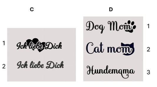 Schlüsselanhänger 2 seitig verschiedene Motive
