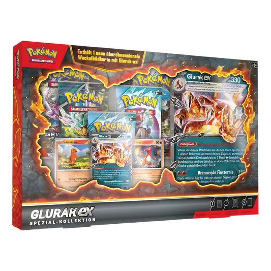 Pokémon TCG Karmesin & Purpur Glurak-ex Spezial-Kollektion - Deutsch